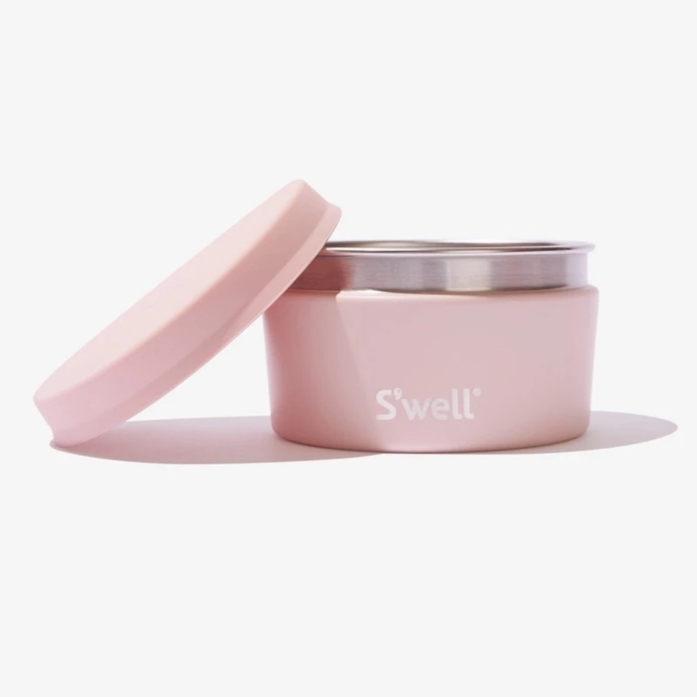 S'well Pink Insulated Stainless Steel Snack Food Container